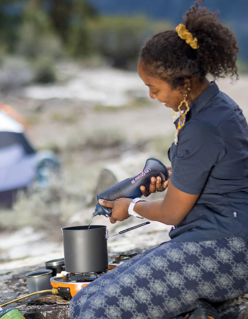 LifeStraw Peak Series Collapsible Squeeze Bottle with Filter