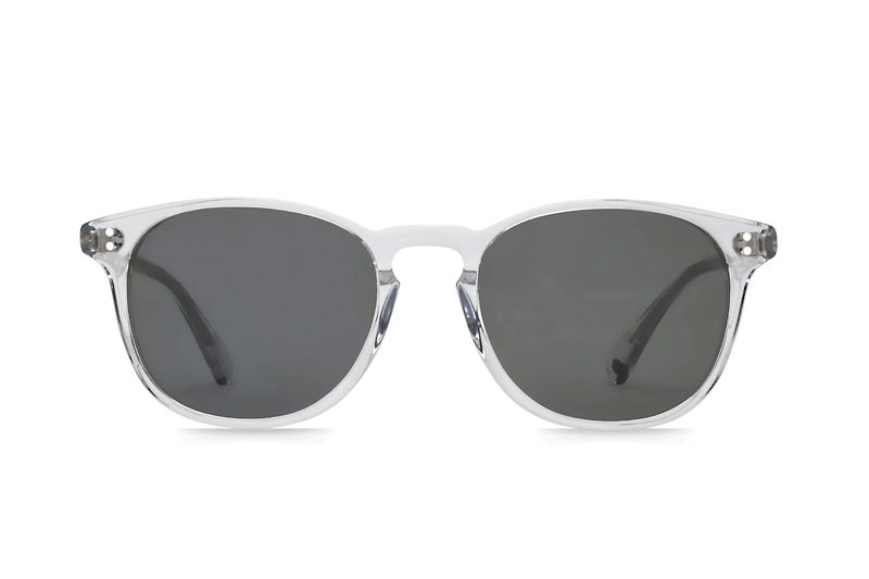 Rocket Eyewear MTO P3 Classic Sunglasses - Crystal with Grey Polarized Lenses (Launch Edition) - Raised Asian Fit