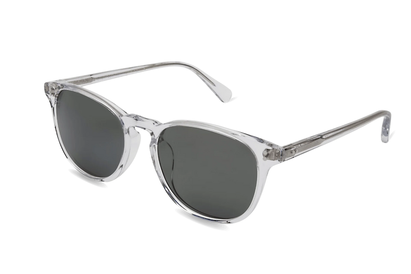 Rocket Eyewear MTO P3 Classic Sunglasses - Crystal with Grey Polarized Lenses (Launch Edition) - Raised Asian Fit