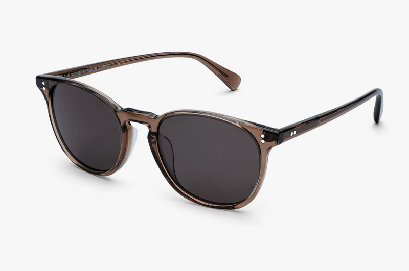 Rocket Eyewear MTO P3 Classic Sunglasses - Espresso Crystal with Brown Polarized Lenses (HYGG) - Raised Asian Fit