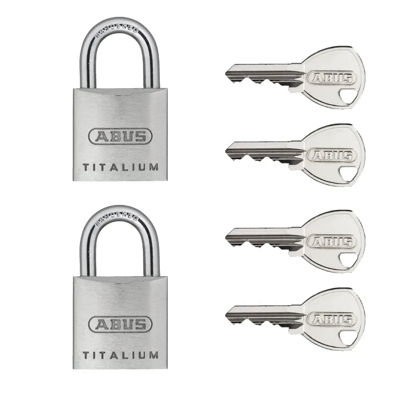 ABUS 64TI/20 Titalium Padlock come with Keys