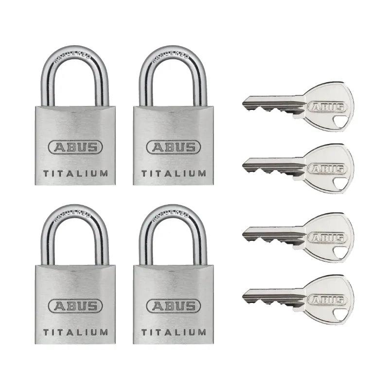 ABUS 64TI/20 Titalium Padlock come with Keys