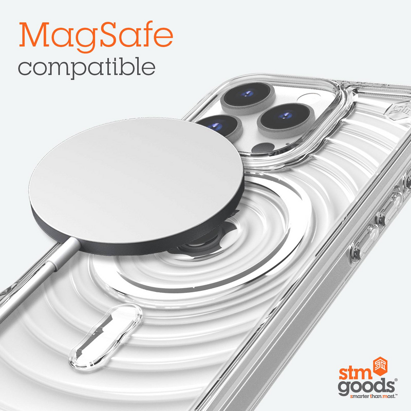 STM Goods Reawaken Ripple MagSafe for iPhone 16 Series - Clear