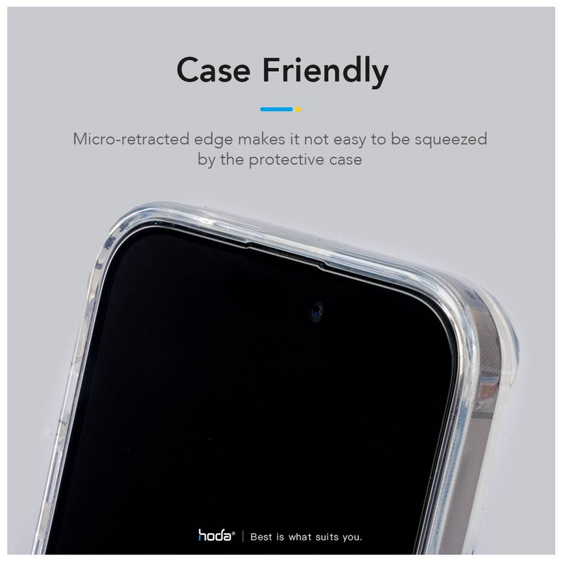 Hoda (Clear) 0.33mm Full Coverage Screen Protector - With Dust-Free Helper for iPhone 16 Series