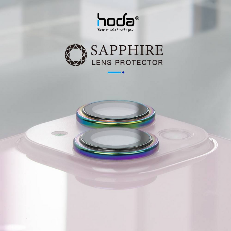 Hoda Sapphire Lens Protector With Helper for iPhone 16 /16 Plus (2 Lens)