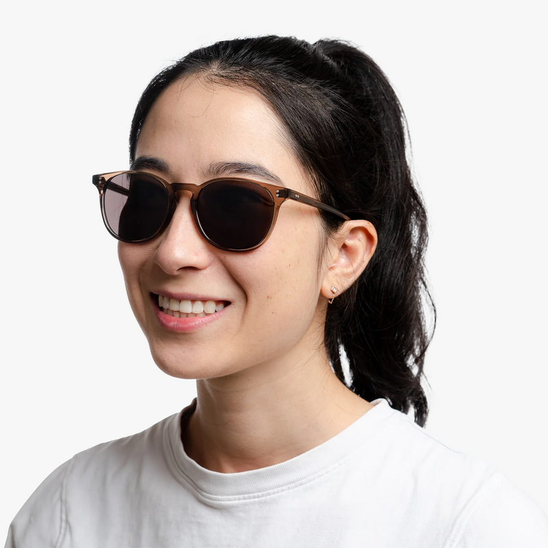 Rocket Eyewear MTO P3 Classic Sunglasses - Espresso Crystal with Brown Polarized Lenses (HYGG) - Raised Asian Fit