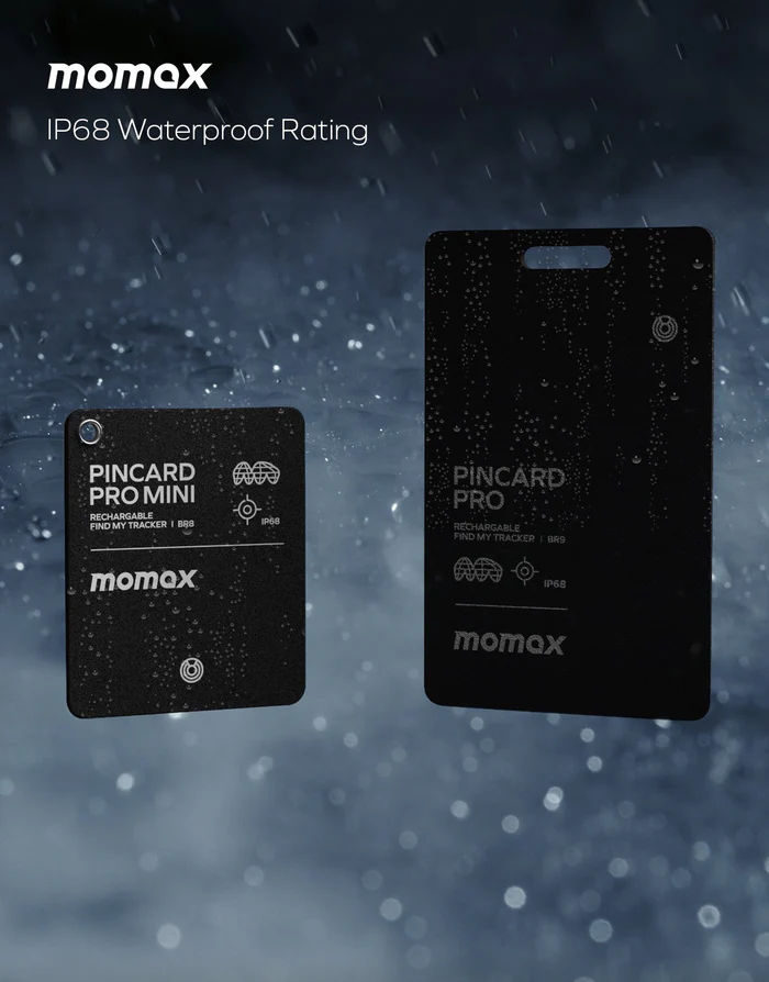 Momax PinCard Pro Mini | Rechargeable Find My Tracker