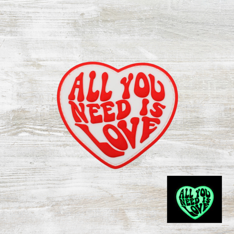 The Meniacc All You need is Love PVC Velcro Patch