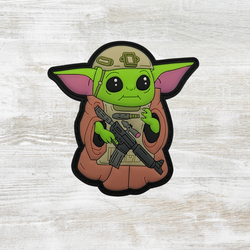 The Meniacc Baby Grogu Tactical Velcro Patch - A/B