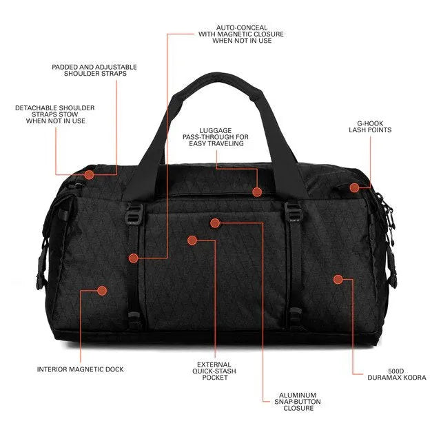 Boundary Supply Errant Duffel X-Pac Jet Black