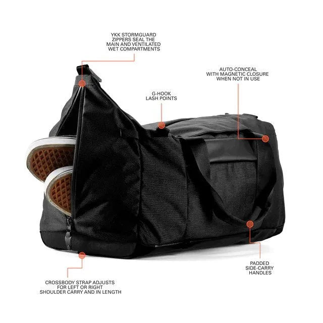 Boundary Supply Errant Duffel X-Pac Jet Black