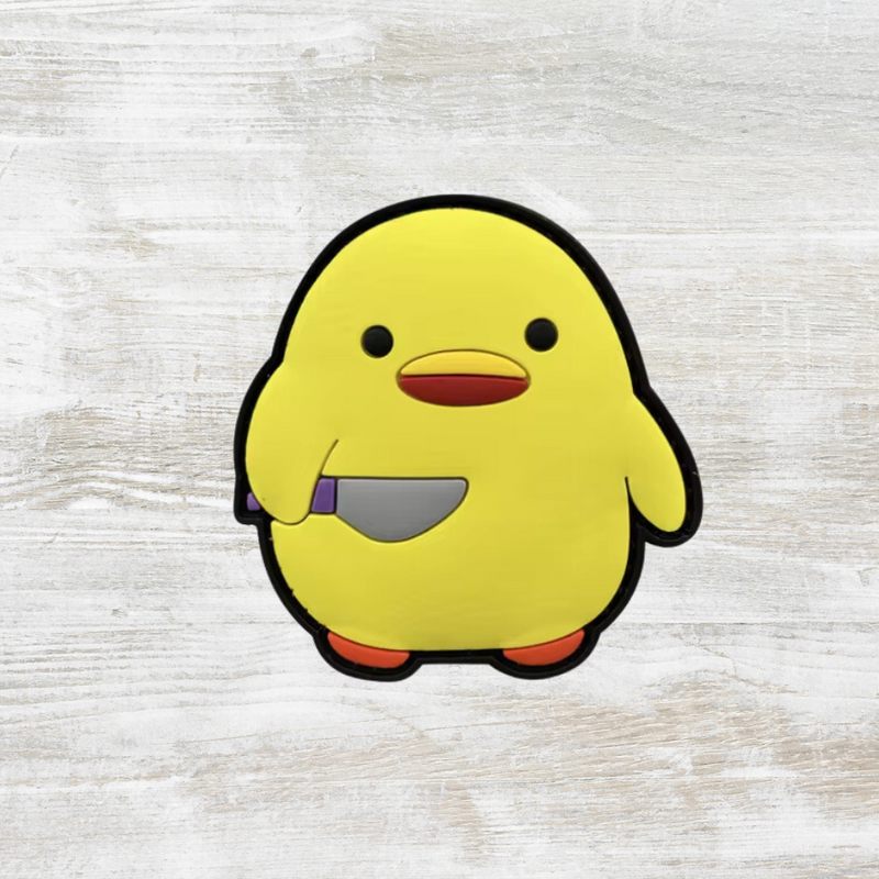 The Meniacc Chick w Knife PVC Velcro Patch