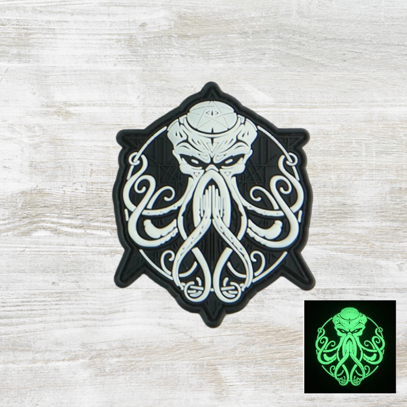 The Meniacc Cthulhu PVC Luminous Velcro Patch