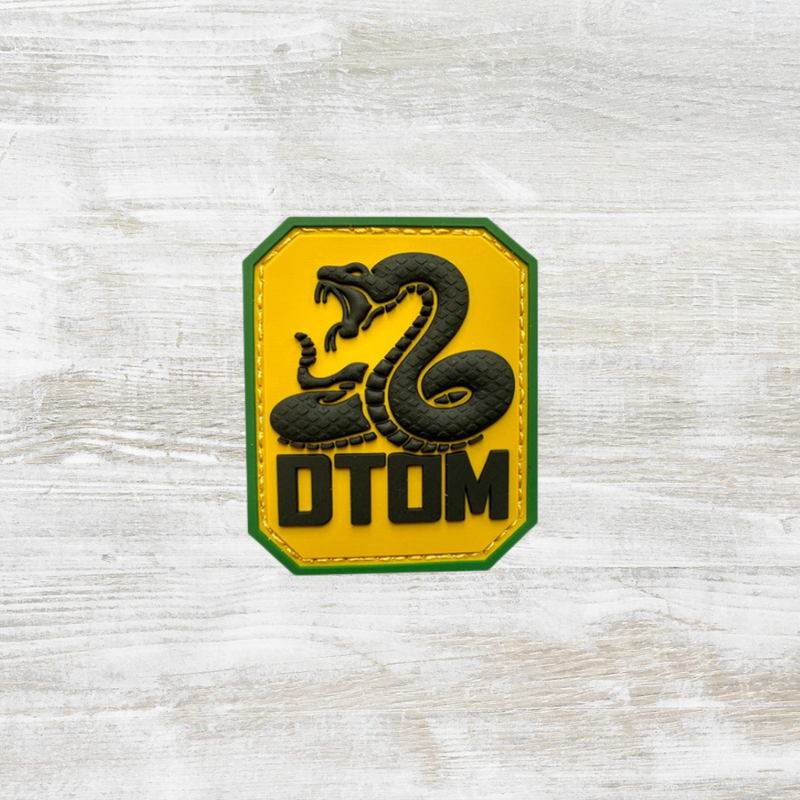 The Meniacc DTOM Snake Big PVC Velcro Patch