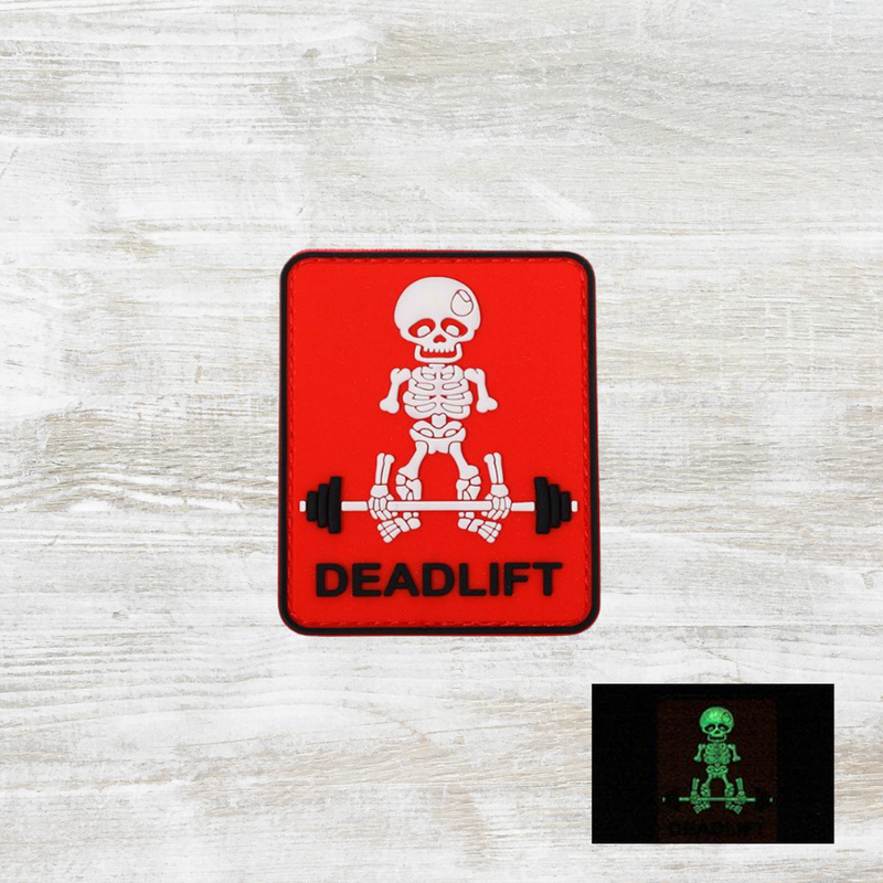 The Meniacc DeadLift Skeleton PVC Velcro Patch