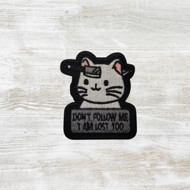 The Meniacc Don't Follow Me Embroidered Luminous Velcro Patch