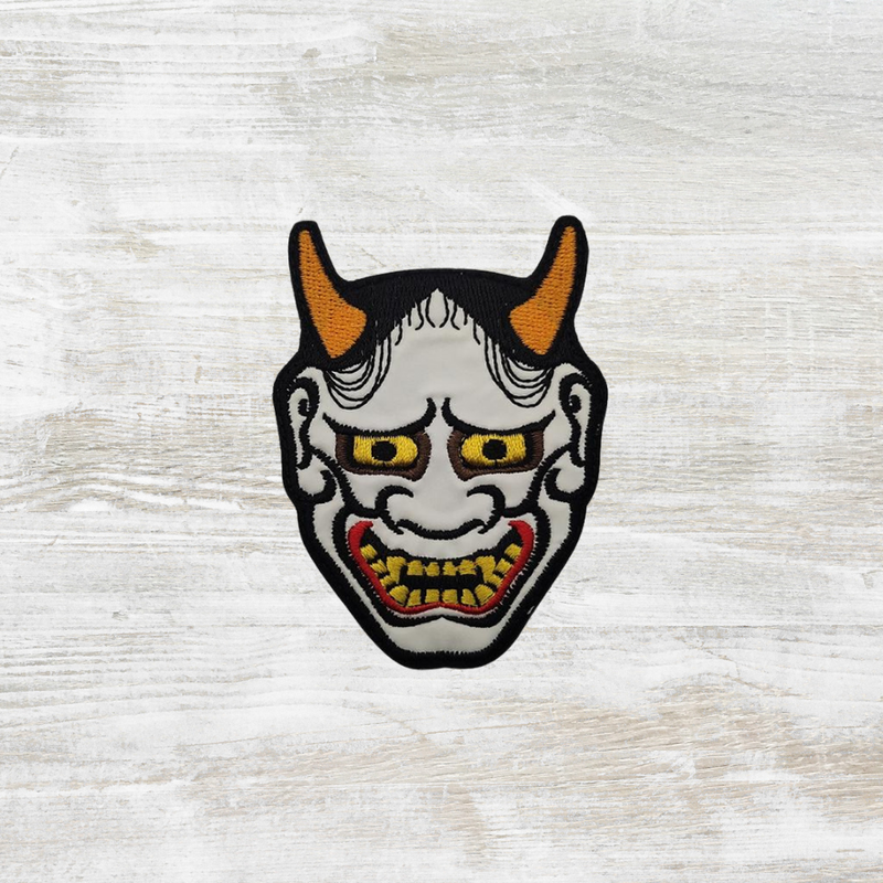 The Meniacc Hannya Embroidery Velcro Patch