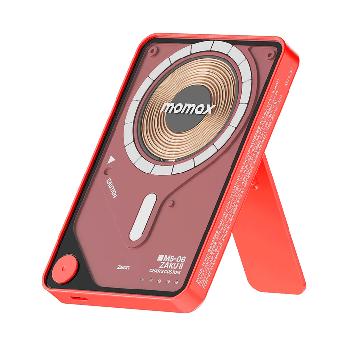 Momax x Gundam 1-Power X Pro | Magnetic Wireless Power Bank 5000mAh With Built-In USB-C Cable - Limited Edition