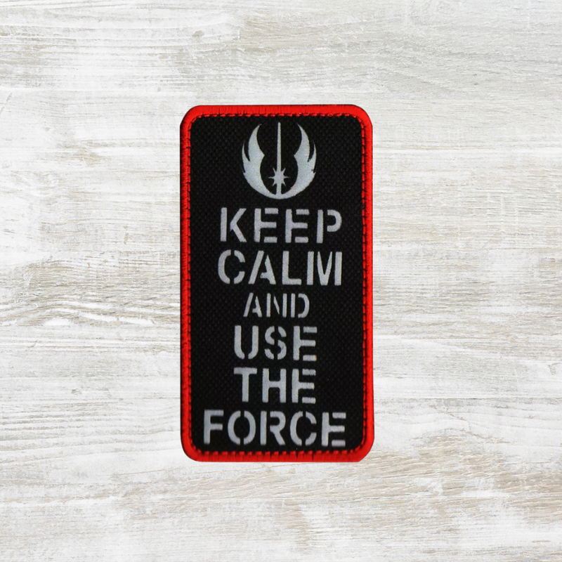 The Meniacc Keep Calm & use the Force Reflective Velcro Patch