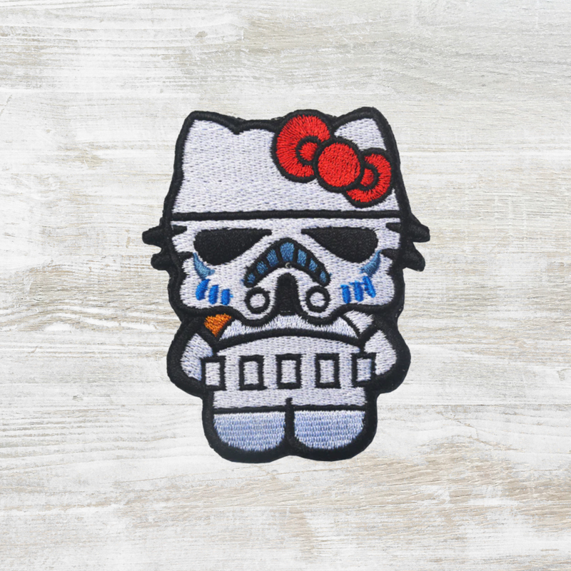 The Meniacc Kitty Batman/Stormtrooper/Jason Embroidered Velcro Patch