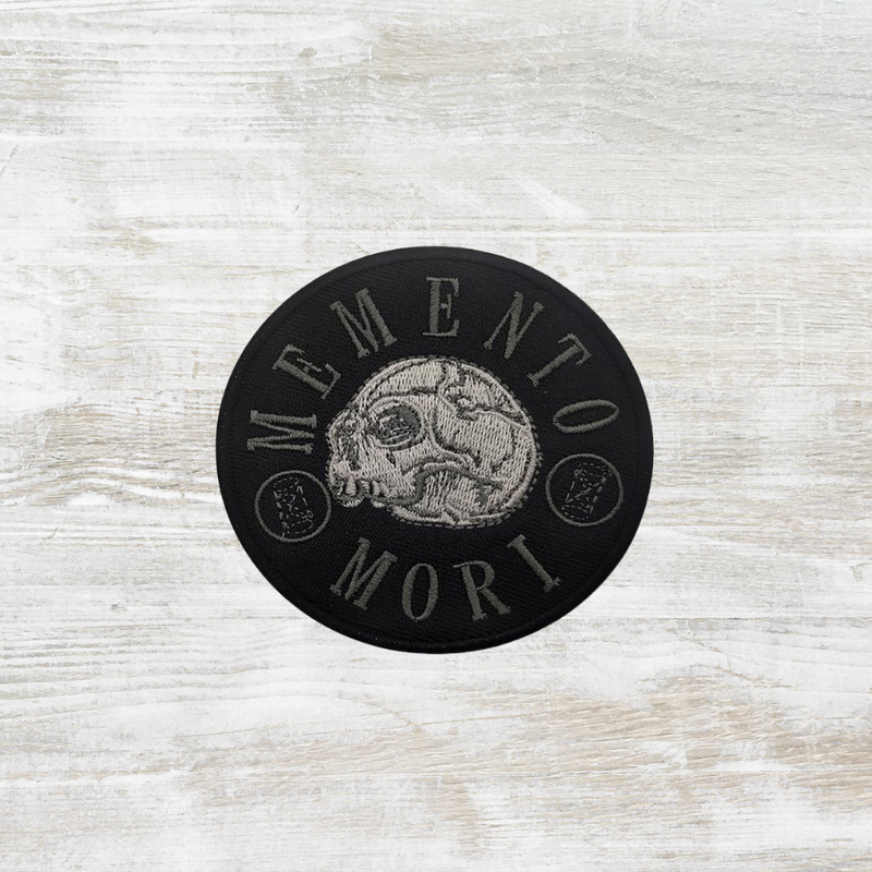 The Meniacc Memento Mori Embroidery Velcro Patch