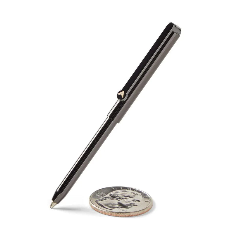 Allett Micro Pen - Stainless Steel, Ballpoint with Black Ink