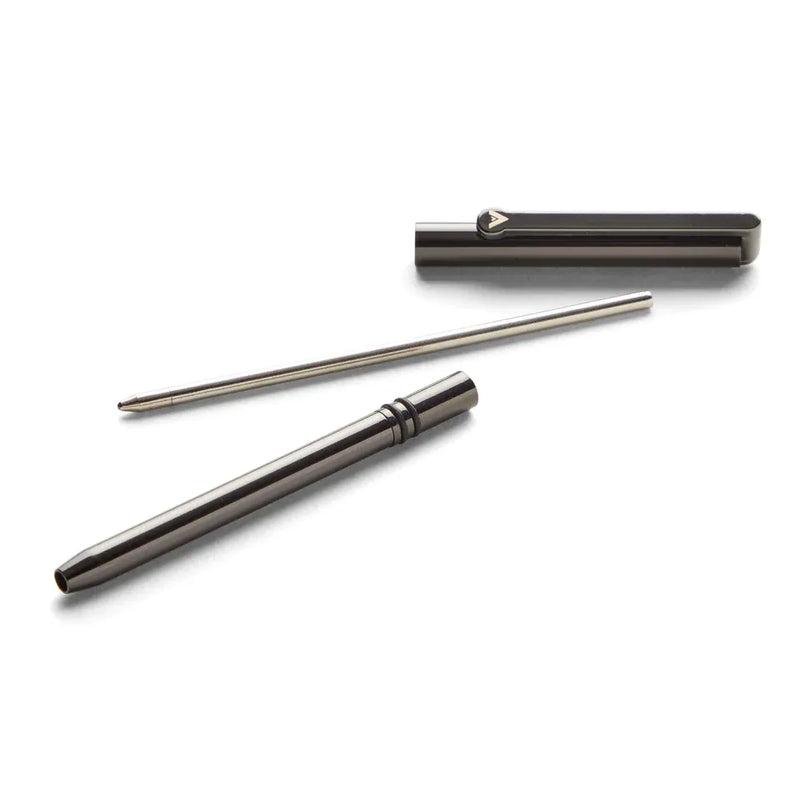 Allett Micro Pen - Stainless Steel, Ballpoint with Black Ink