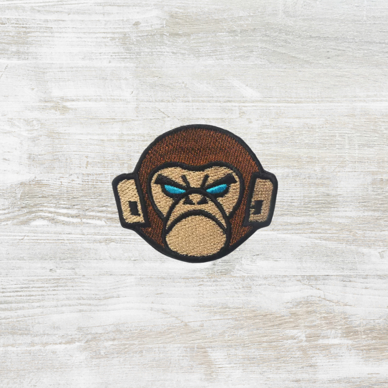 The Meniacc Tactical Trunk Monkey Embroidered Velcro Patch