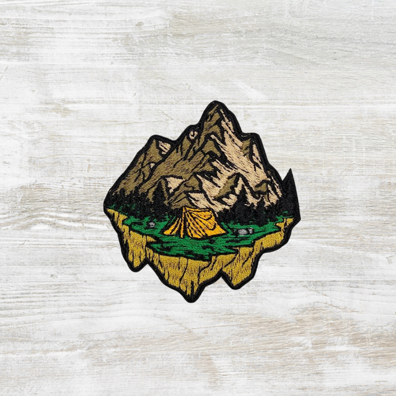 The Meniacc Mountain Scenery Embroidery Velcro Patch