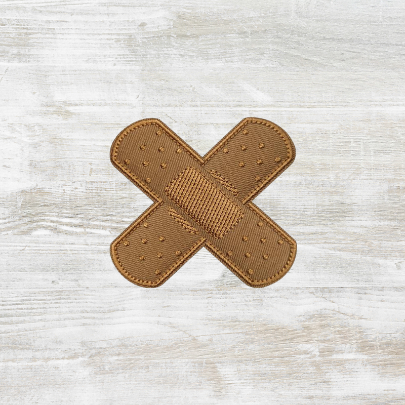 The Meniacc Plaster X Embroidery Velcro Patch