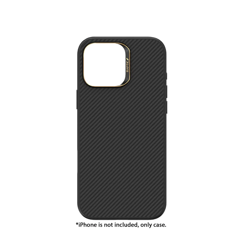 (Markdown) Raptic Shield Aramid Fibre Case with Magsafe for iPhone 16 Series - 600D - Black