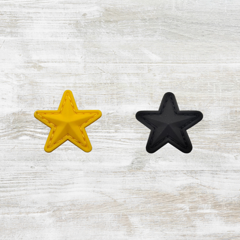 The Meniacc Star - PVC Velcro Patch (Black or Yellow)