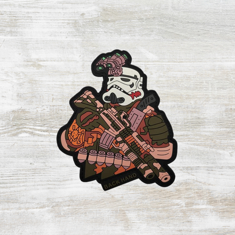 The Meniacc Stormtrooper Tactical PVC Velcro Patch