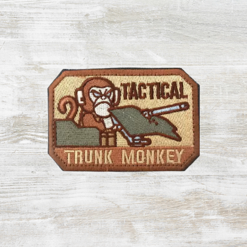 The Meniacc Tactical Trunk Monkey Embroidered Velcro Patch