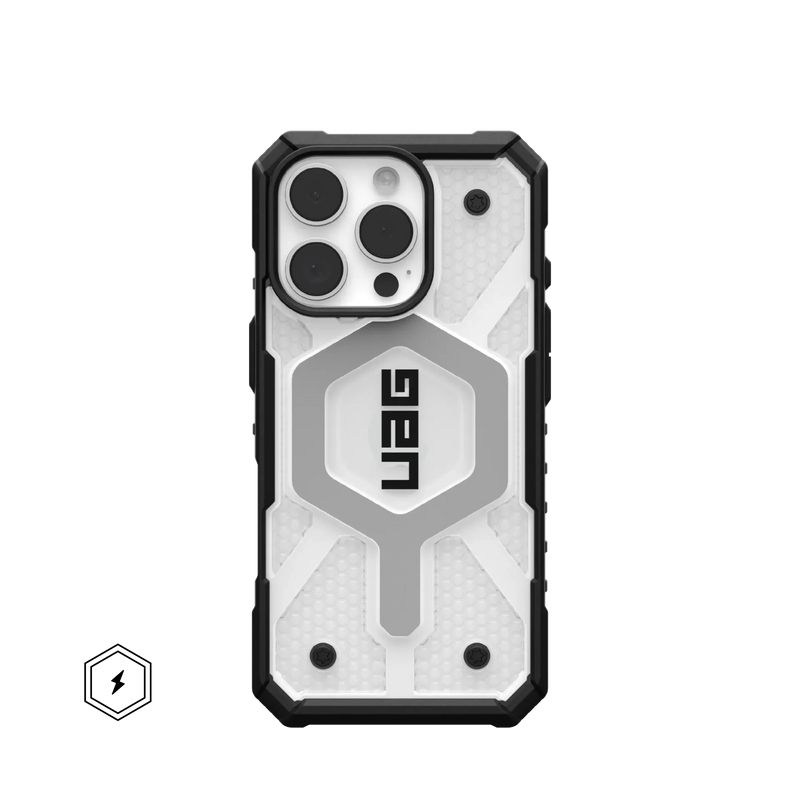 UAG iPhone 16 series Pathfinder Clear Case - Ice/Silver