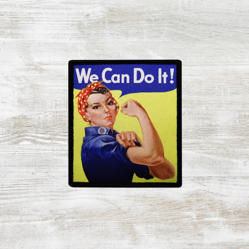 The Meniacc We can Do it Woven Velcro Patch