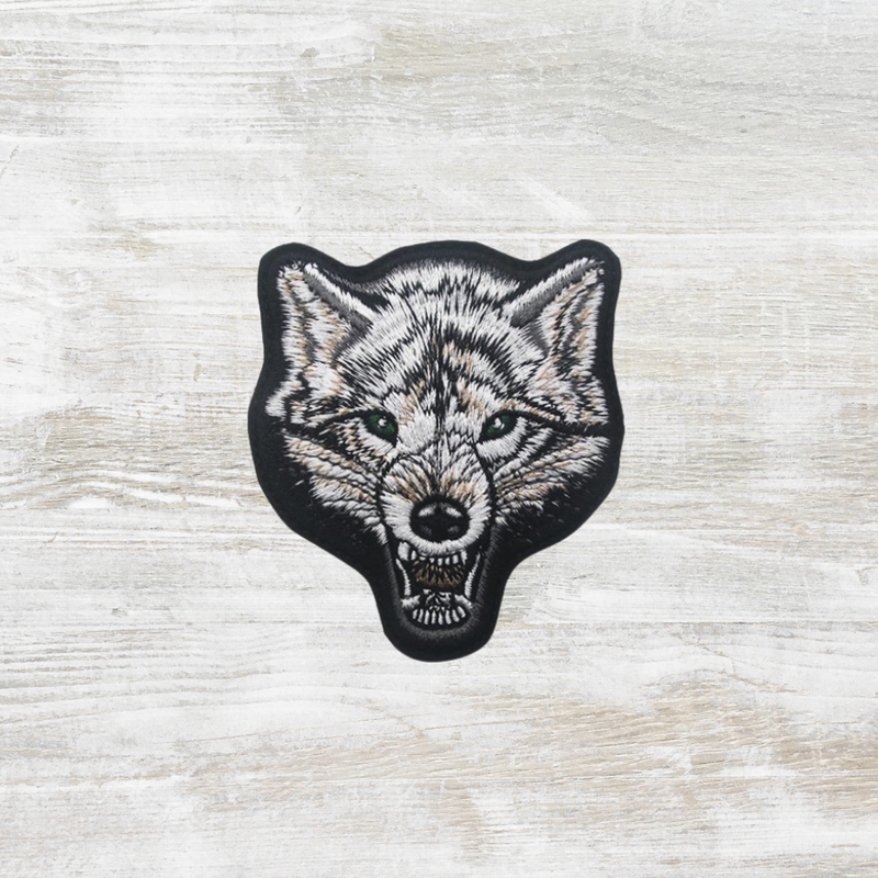 The Meniacc Wolf Embroidery Velcro Patch