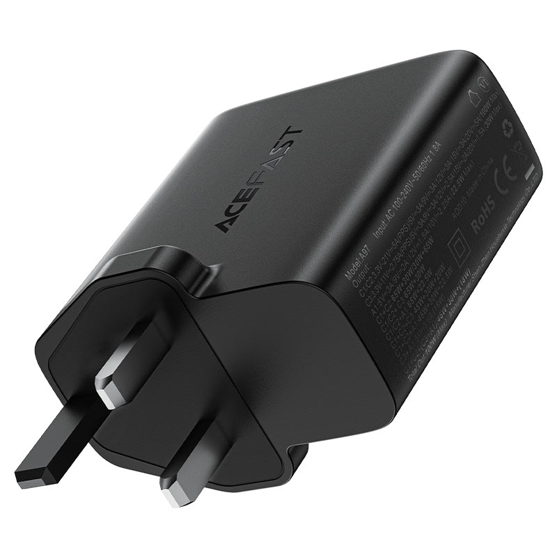 ACEFAST A97 PD100W GaN (3*USB-C+USB-A) charger (UK)