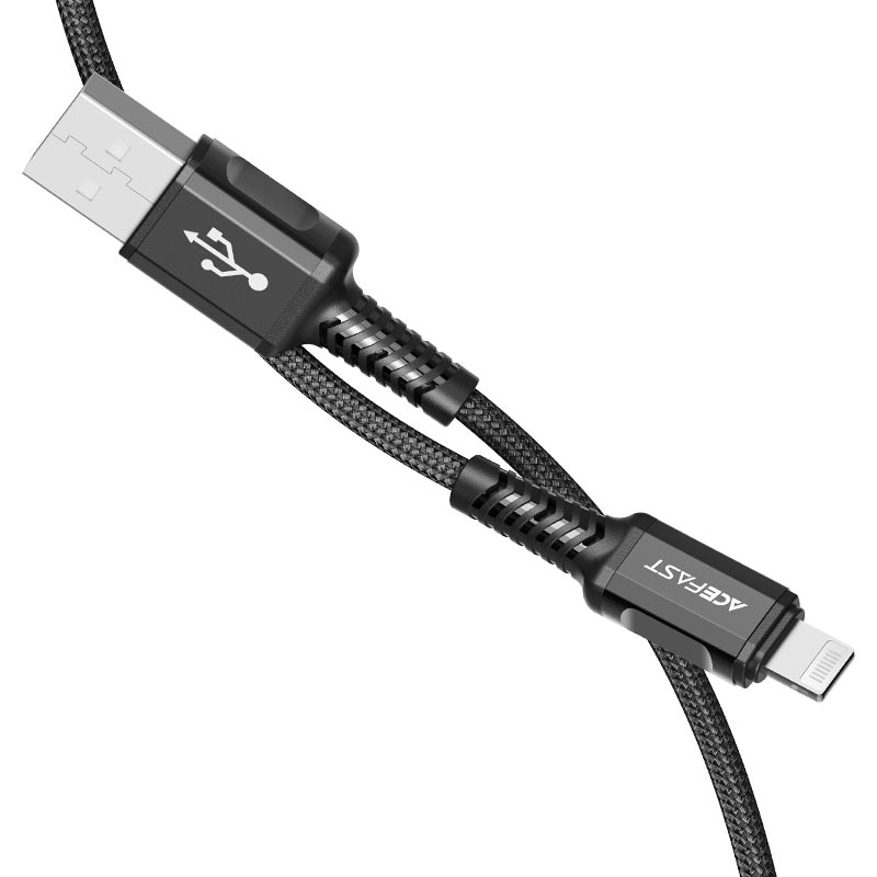 ACEFAST C1-02 USB-A to Lightning Aluminum Alloy Charging Data Cable