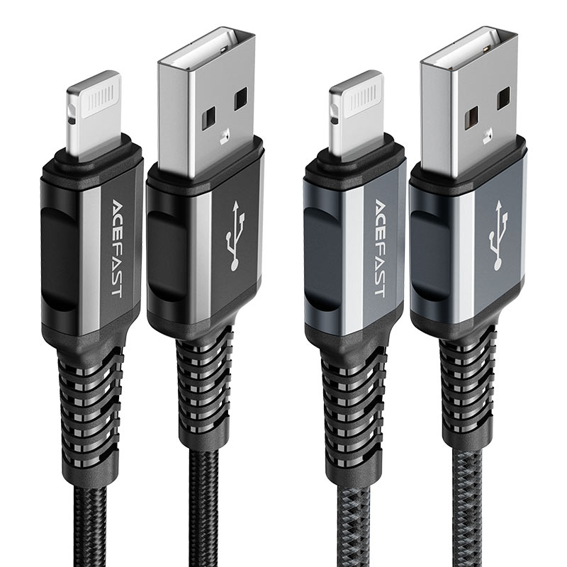 ACEFAST C1-02 USB-A to Lightning Aluminum Alloy Charging Data Cable