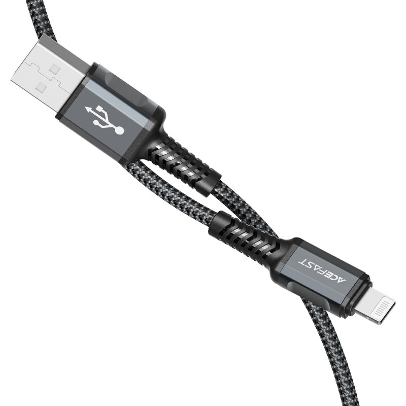 ACEFAST C1-02 USB-A to Lightning Aluminum Alloy Charging Data Cable