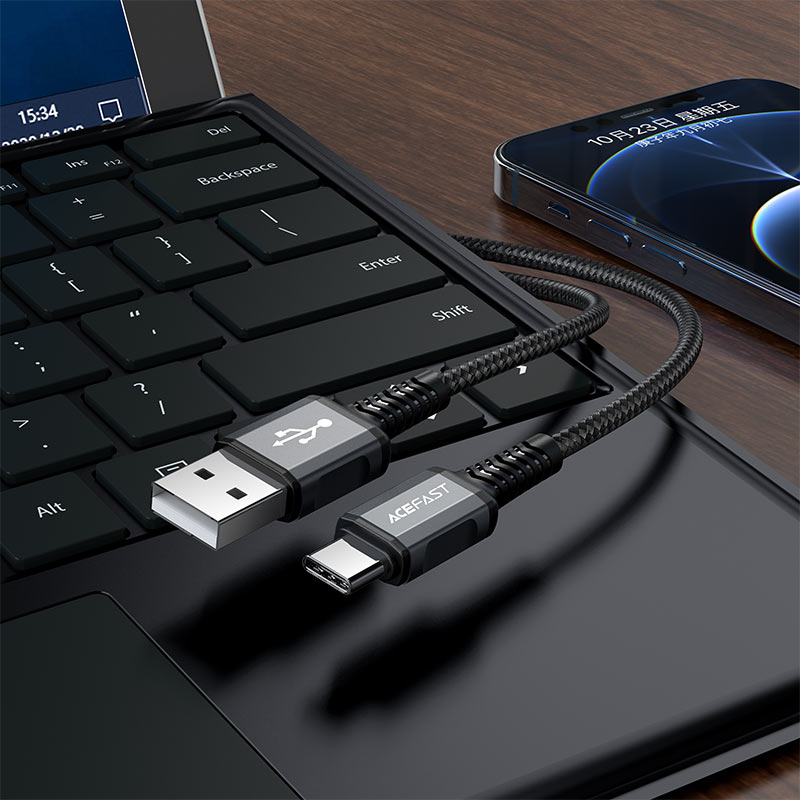 ACEFAST C1-04 USB-A to USB-C Aluminum Alloy Charging Data Cable