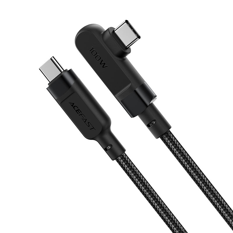 ACEFAST C5-03 USB-C to USB-C 100W Right Angled Aluminum Alloy Charging Data Cable