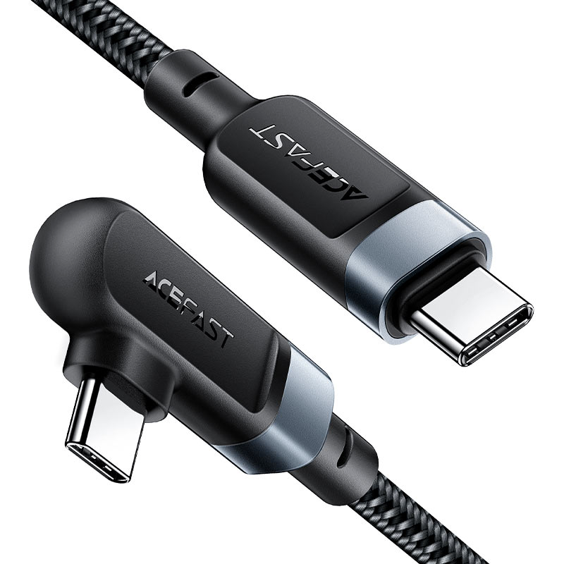 ACEFAST C5-03 USB-C to USB-C 100W Right Angled Aluminum Alloy Charging Data Cable