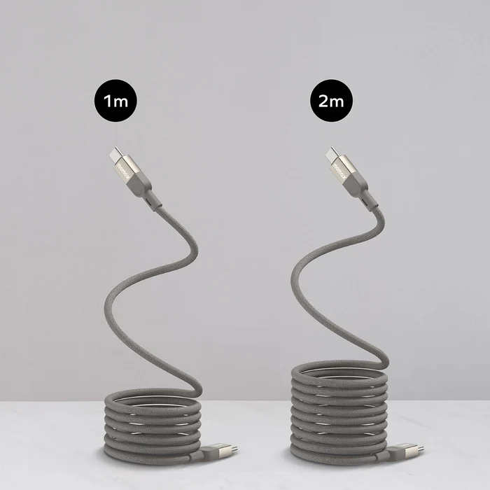 Momax Mag.Link | Magnetic USB-C to USB-C Cable 100W 1m - Titanium