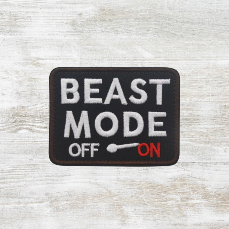 The Meniacc Beast Mode Embroidered Velcro Patch