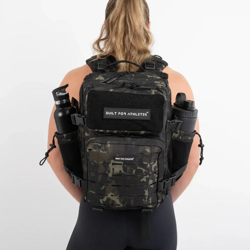 Built For Athletes Gym Backpack - Medium Black Camo