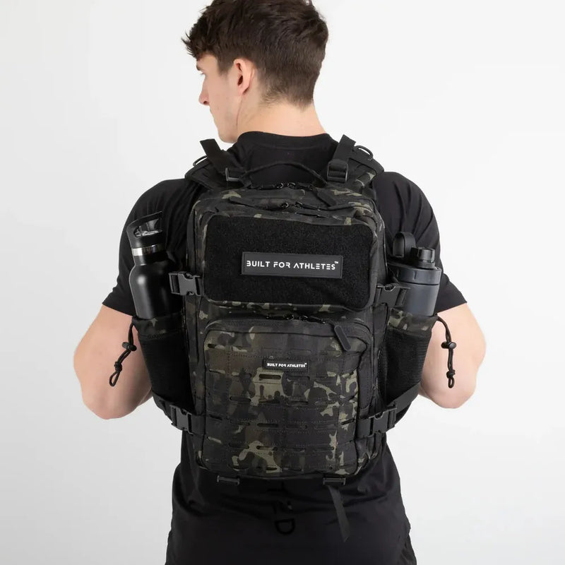 Built For Athletes Gym Backpack - Medium Black Camo