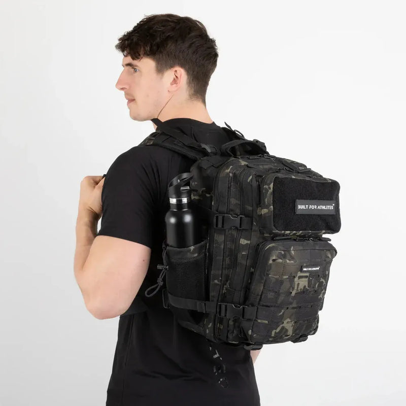 Built For Athletes Gym Backpack - Medium Black Camo