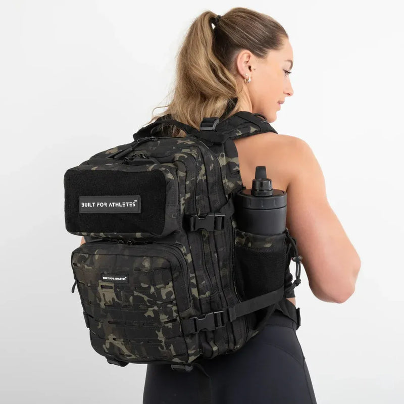 Built For Athletes Gym Backpack - Medium Black Camo